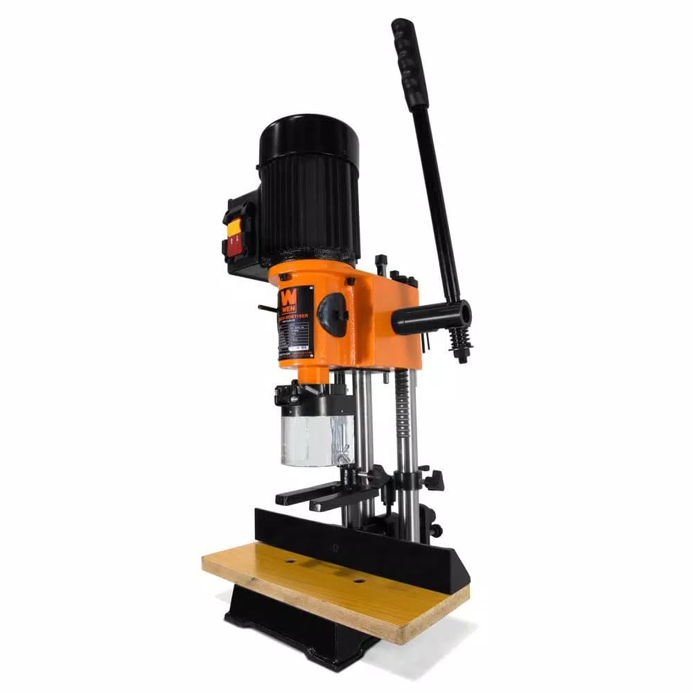 WEN 5 Amp Benchtop Cast Iron Mortiser with Chisel Bit Set