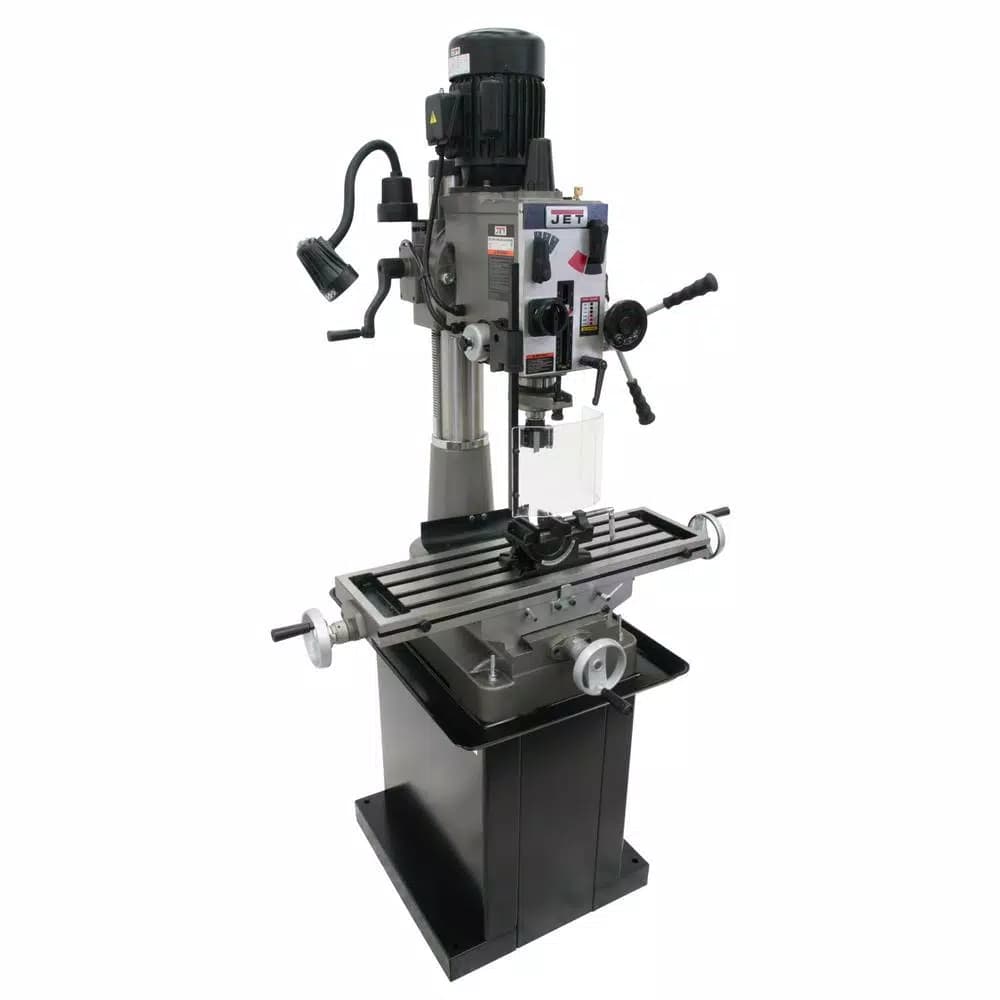 JET JMD-40GH Geared Head Mill/Drill Press with Newall DP500 2-Axis DRO