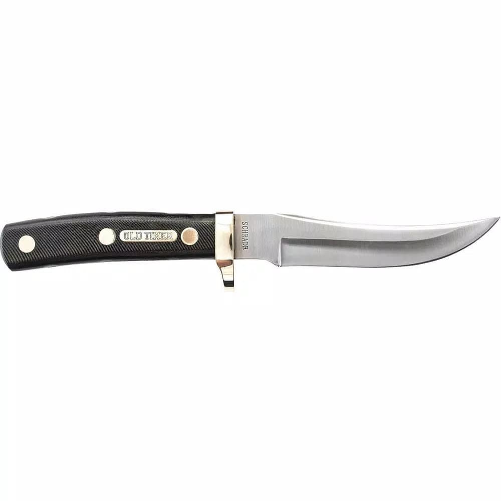 Schrade Old Timer Mountain Lion Full Tang Fixed Blade Knife with 7Cr17 Carbon Stainless Steel Clip Point Blade