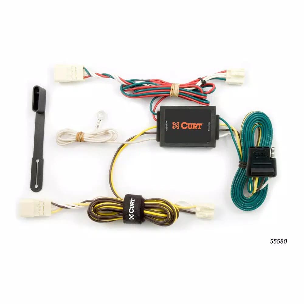 CURT Custom Vehicle-Trailer Wiring Harness for Toyota Sienna, 4-Way Flat Output T-Connector
