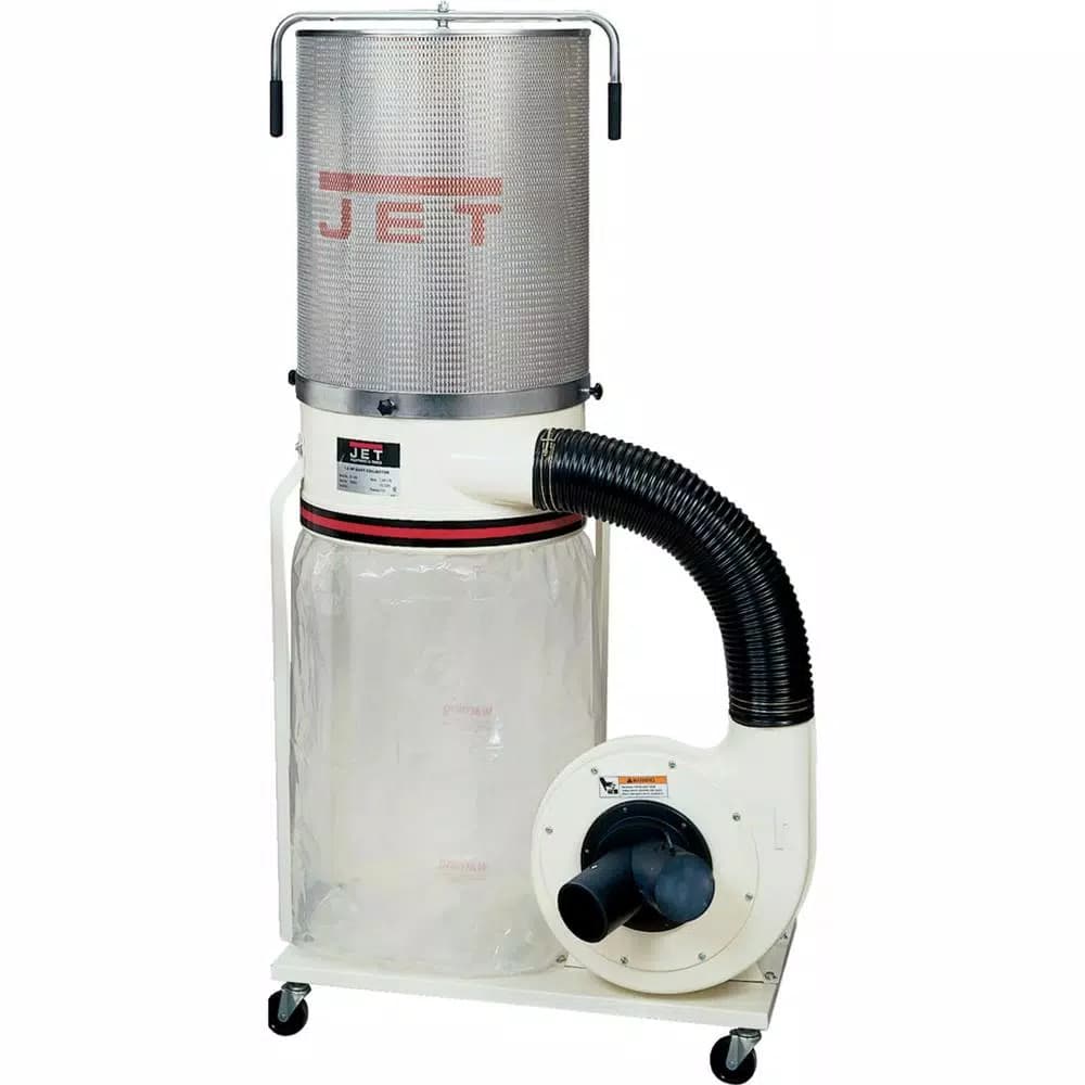 JET DC-1100VX-CK 1.5 HP 1100 CFM Dust Collector with Vortex Cone and 2-Micron Canister Kit