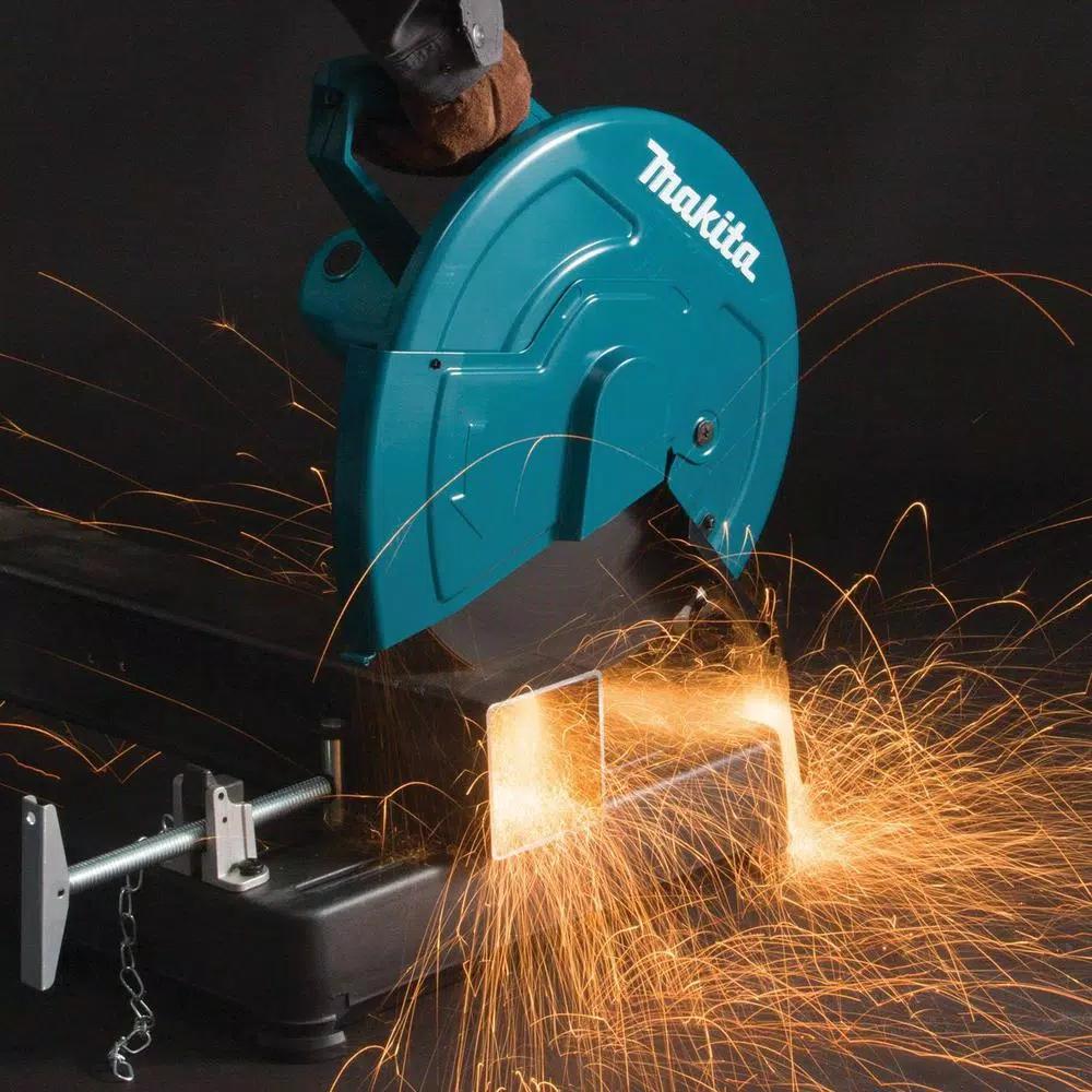 Makita 14 in. Cut-Off Saw, 15 Amp, 3800 rpm, LW1401 Metal Cutting Chop Saw