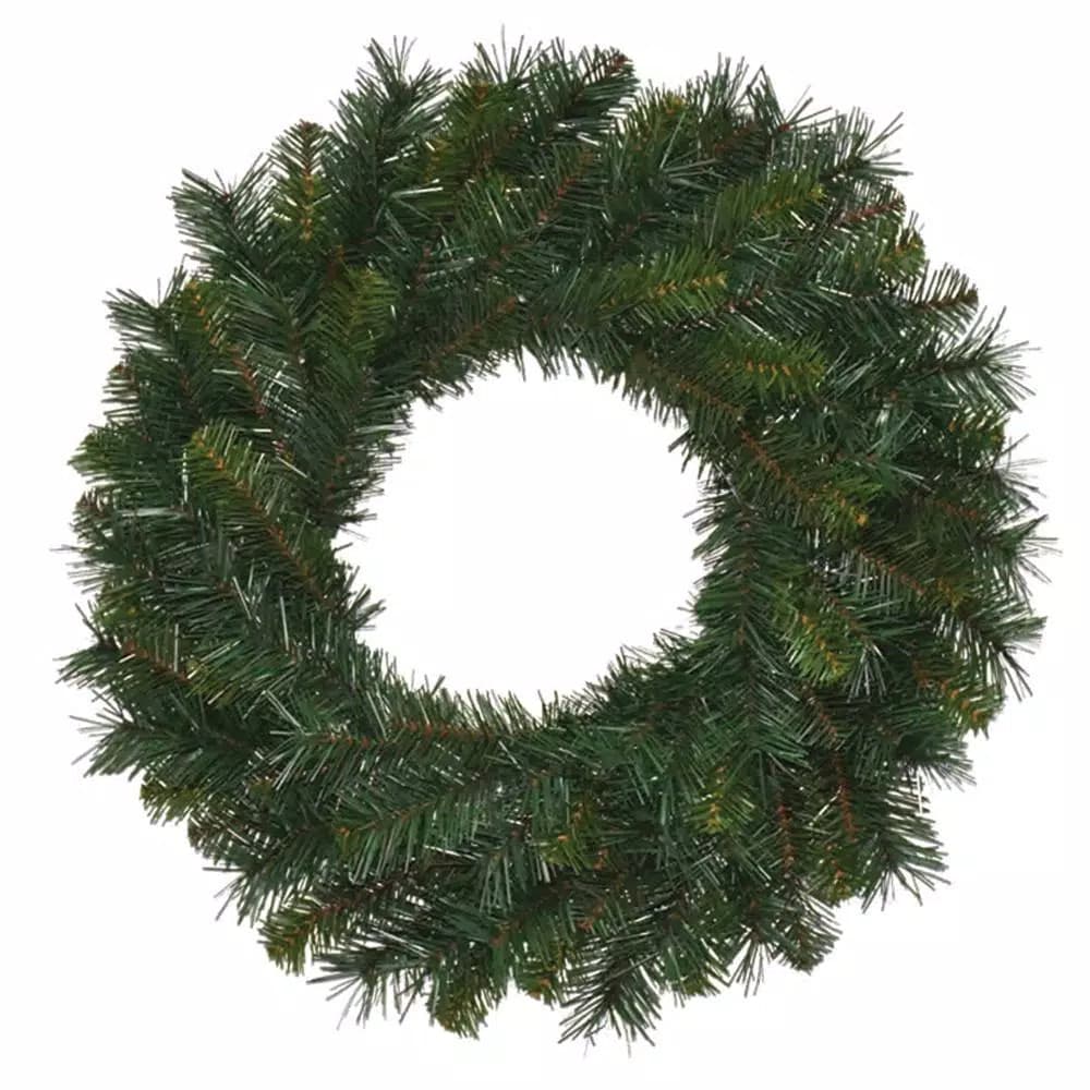 Santa's Workshop 30 in. Unlit Multi Pine Artificial Wreath, 180 Tips, Green