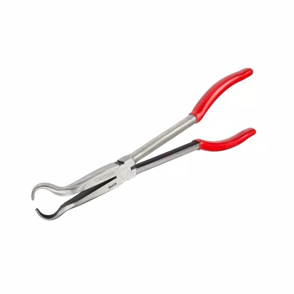 TEKTON 10-1/2 in. Long Reach Hose Ring Pliers with Crosscut Teeth