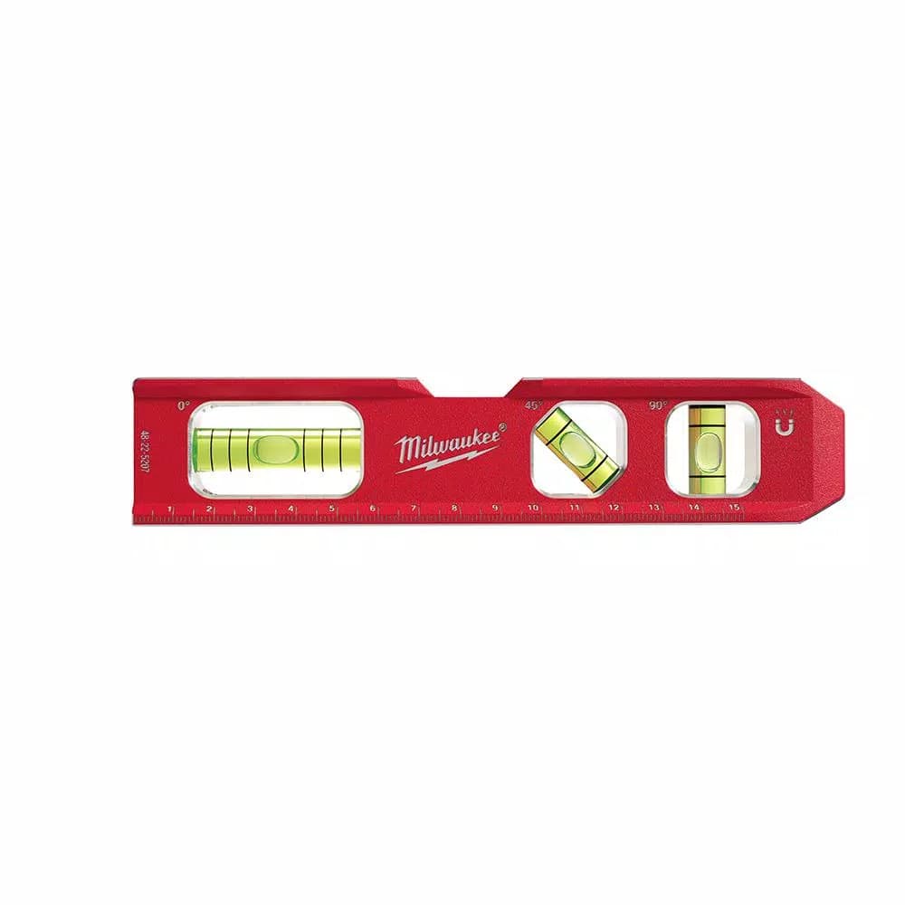Milwaukee 7 in. Metric Compact Billet Torpedo Level with Rare Earth Magnets