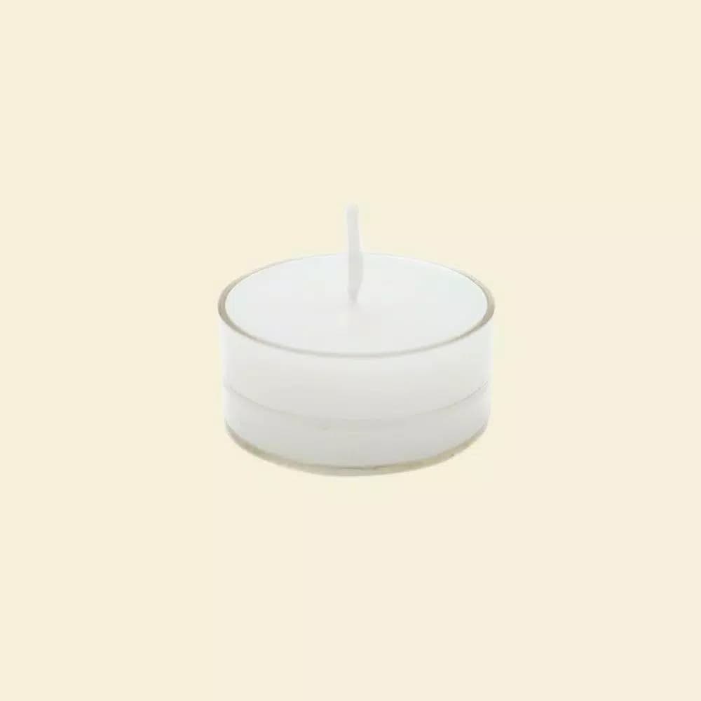 Zest Candle White Tealight Candles, 1.5 inch Diameter, 50-Pack