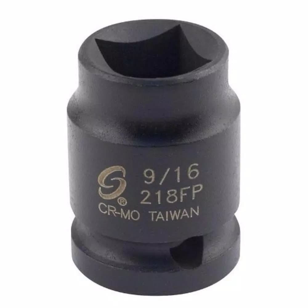 SUNEX TOOLS Female Pipe Plug Socket Set, 9/16 in. and 1/2 in. Drive, Deep Impact Sockets