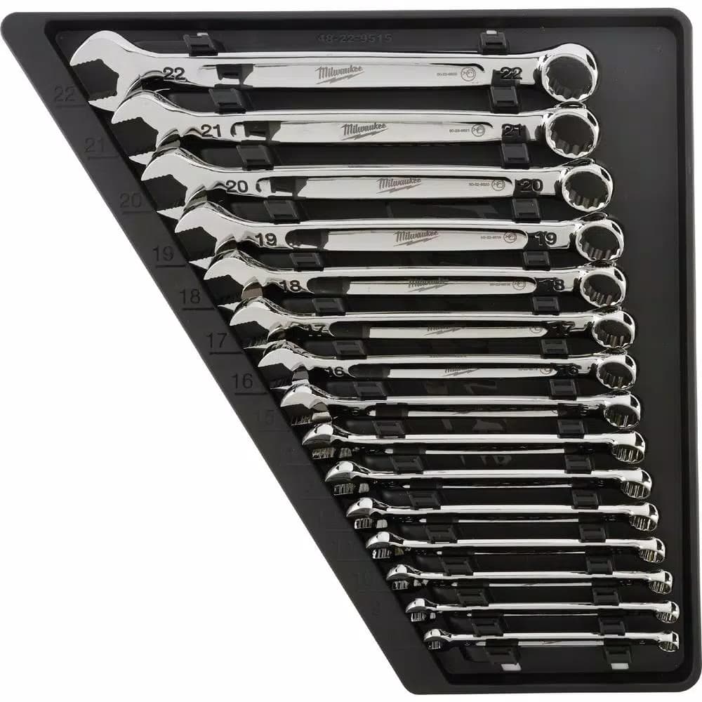 Milwaukee 15-Piece Metric Combination Wrench Set