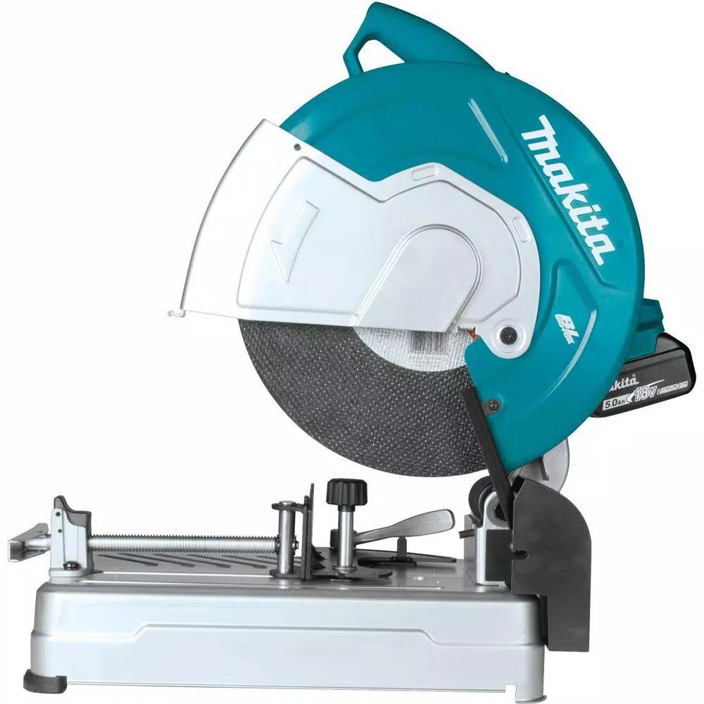 Makita 18V X2 LXT Brushless 14 in. Cordless Cut-Off Saw Kit with 5.0 Ah Batteries and Charger
