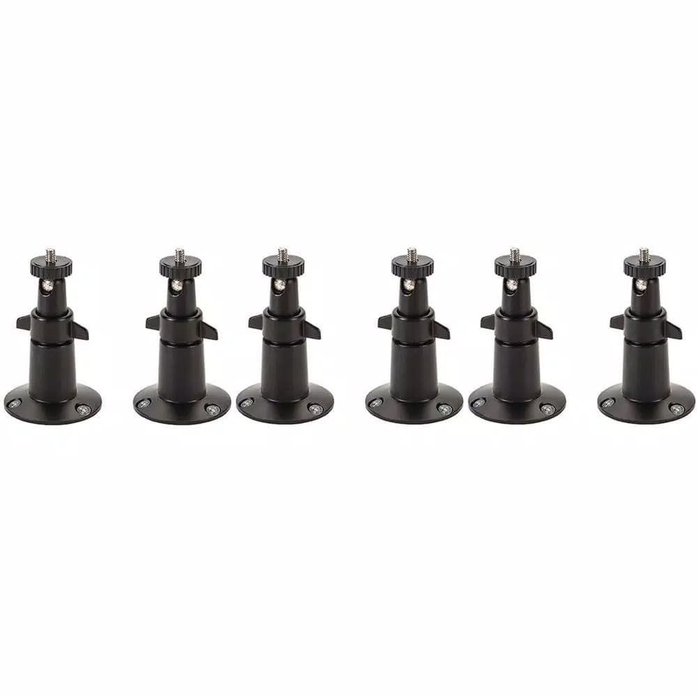 Wasserstein Black Security Wall Mounts for Arlo and Arlo Pro (6-Pack)