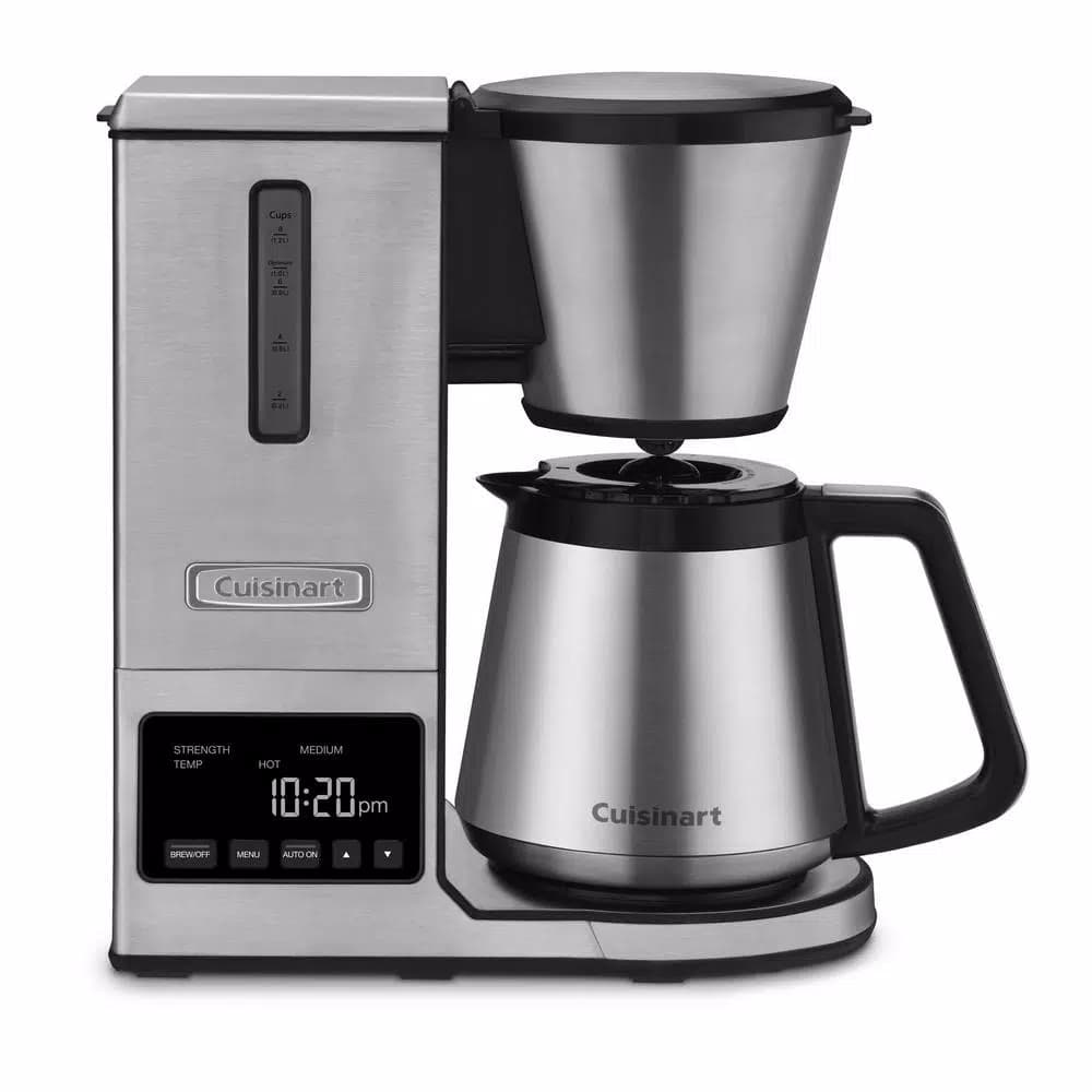 Cuisinart PurePrecision 8-Cup Programmable Silver Drip Coffee Maker with Thermal Carafe