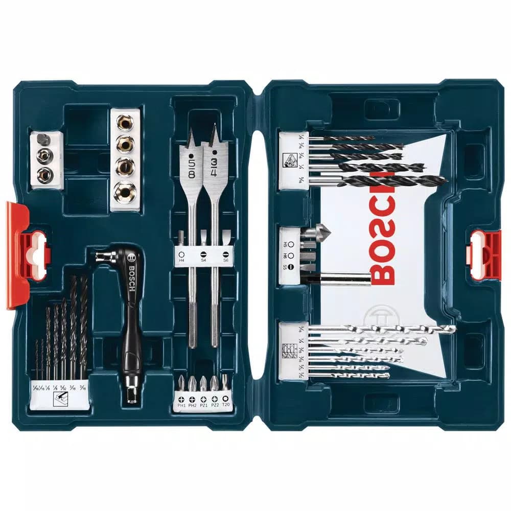 Bosch 41-Piece Drilling and Driving Bit Set with Right-Angle Screwdriver