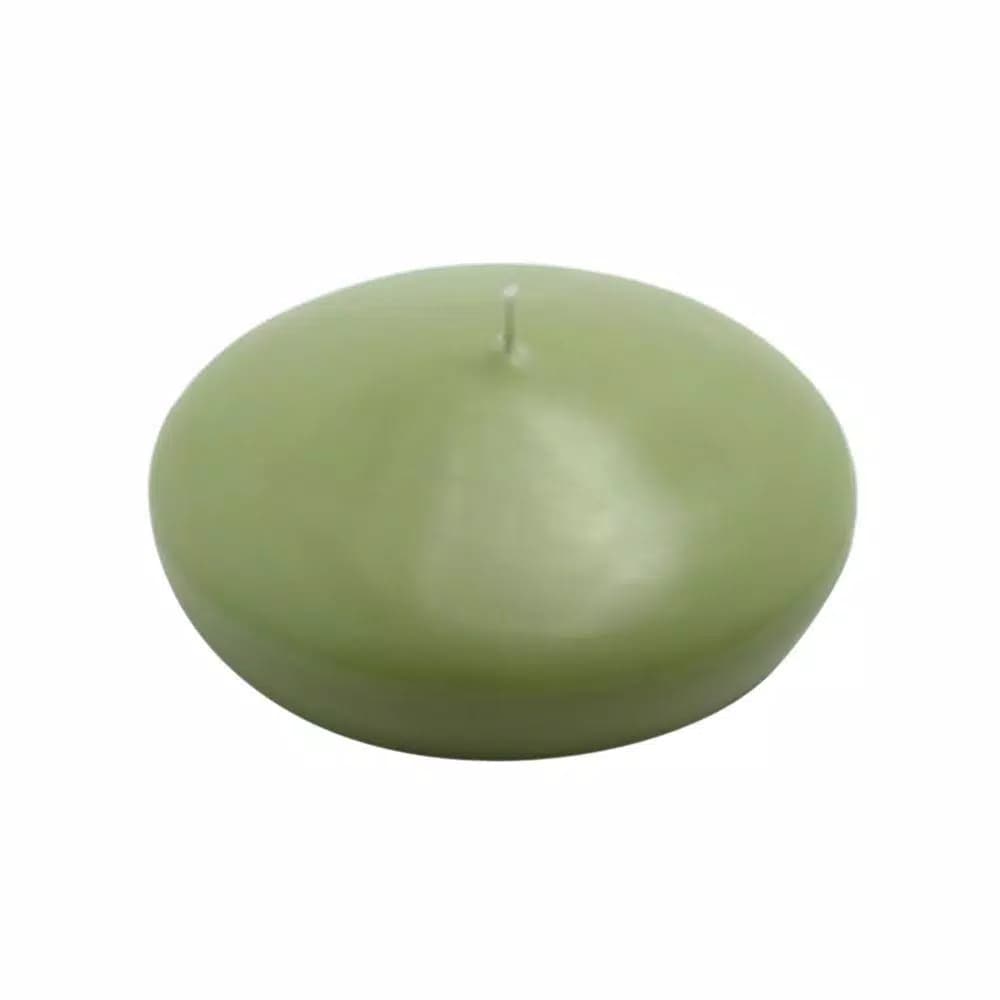 Zest Candle 4 in. Sage Green Floating Candles, Box of 3