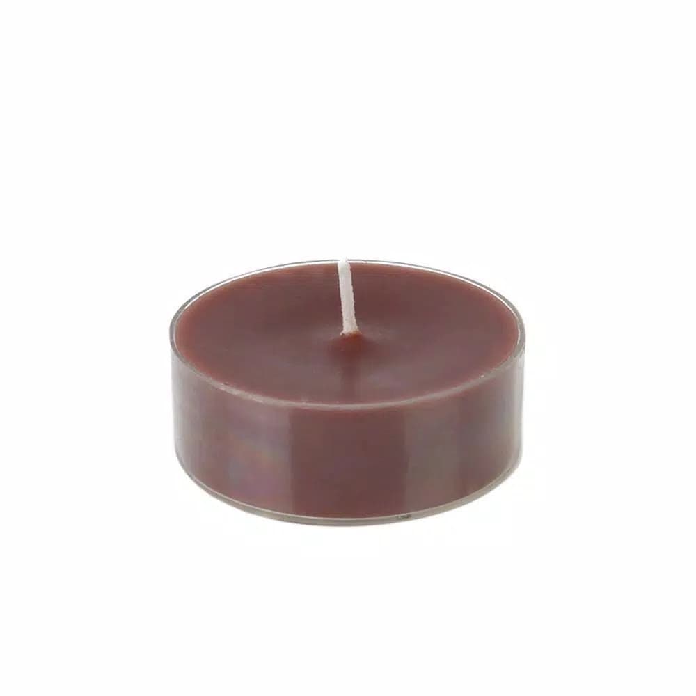 Zest Candle 2.25 in. Brown Mega Oversized Unscented Tealight Candles, 10-Hour Burn Time (12-Pack)