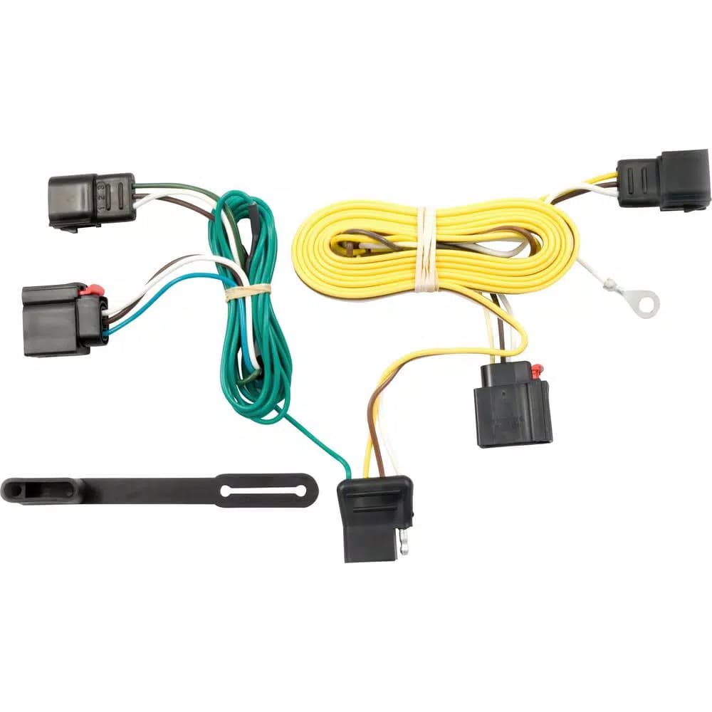 CURT Custom Vehicle-Trailer Wiring Harness for Jeep Grand Cherokee, 4-Way Flat T-Connector