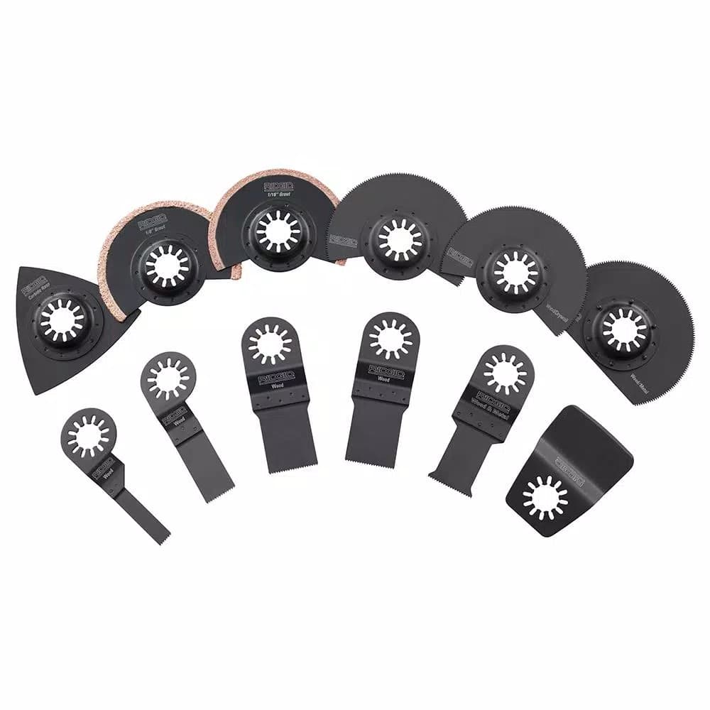 RIDGID JobMax 14-Piece Oscillating Multi-Tool Blade Accessory Kit