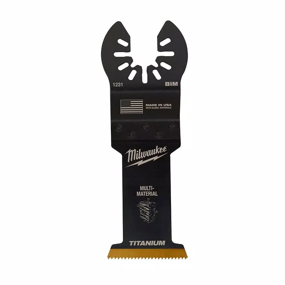 Milwaukee 1-3/8 in. Titanium Bi-Metal Universal Fit Oscillating Multi-Tool Blade
