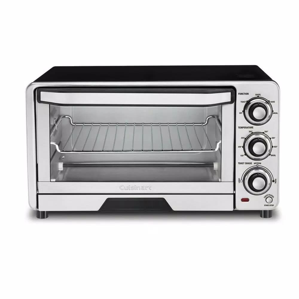 Cuisinart Custom Classic 1800W 6-Slice Stainless Steel Toaster Oven with Broil and Bake Functions