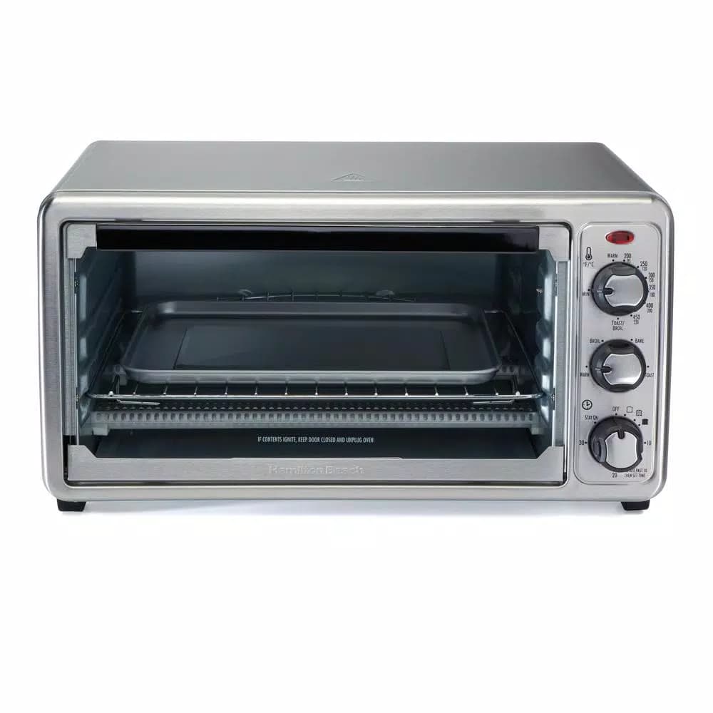 Hamilton Beach 1440-Watt 6-Slice Stainless Steel Countertop Toaster Oven