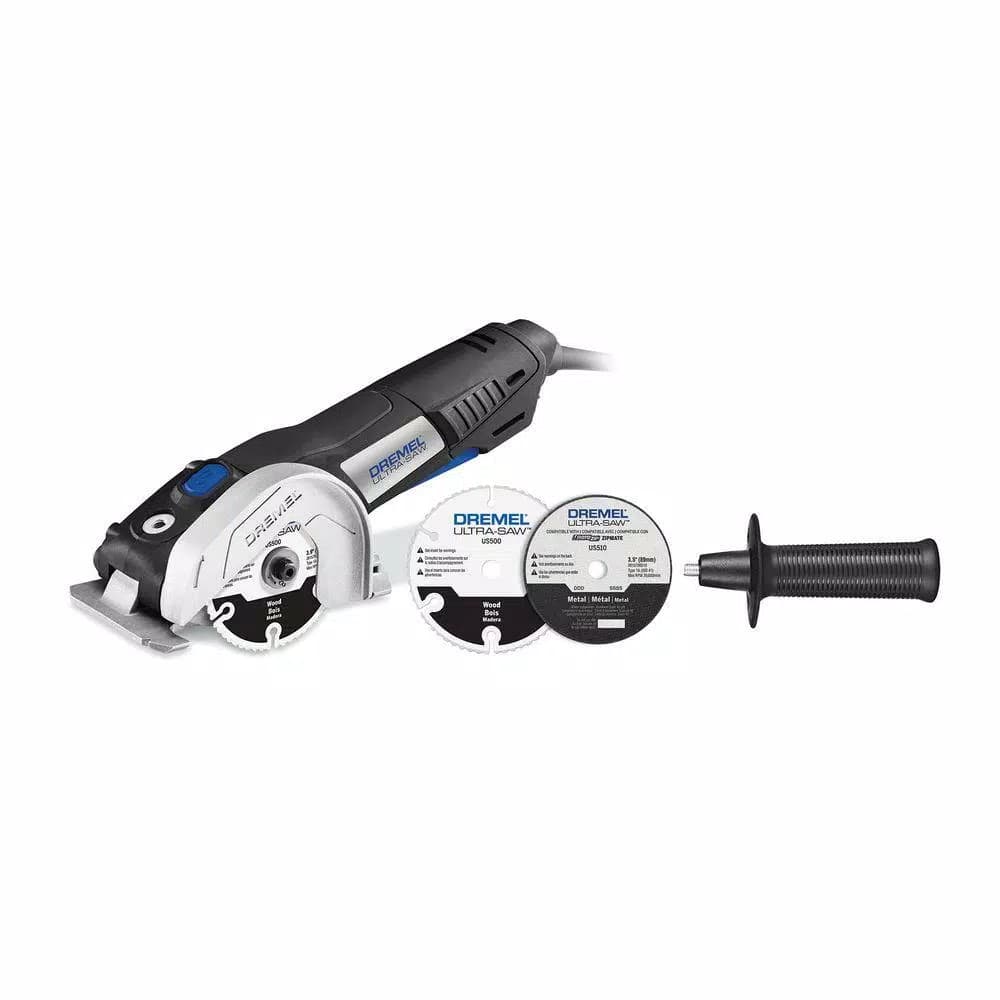 Dremel Ultra-Saw 7.5 Amp Corded 4.5 in. Circular Saw Tool Kit for Metal and Wood