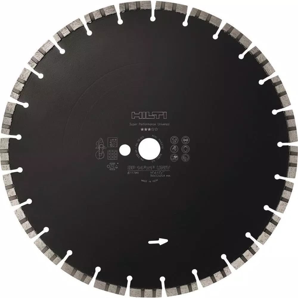 Hilti 12 in. x 1 in. Super Premium Universal Diamond Saw Blade, Multi-Purpose