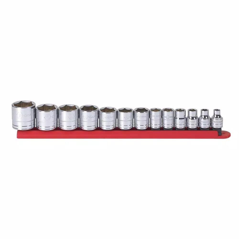 GEARWRENCH 3/8 in. Drive SAE 6-Point Standard Socket Set, 13-Piece