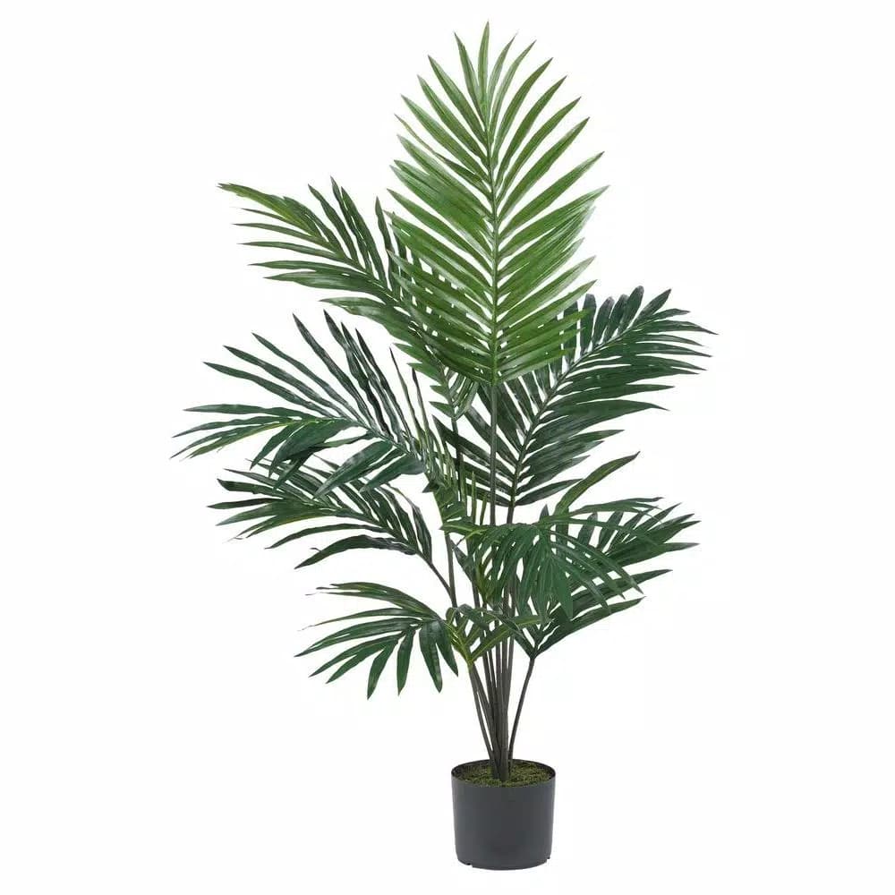 Nearly Natural 5 ft. Kentia Palm Silk Tree - Artificial Green Tropical Plant