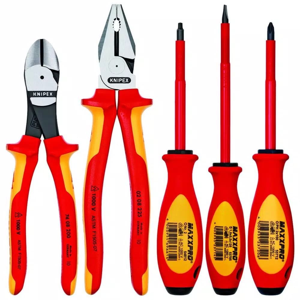 KNIPEX 5-Piece 1,000-Volt Insulated Hand Tool Set
