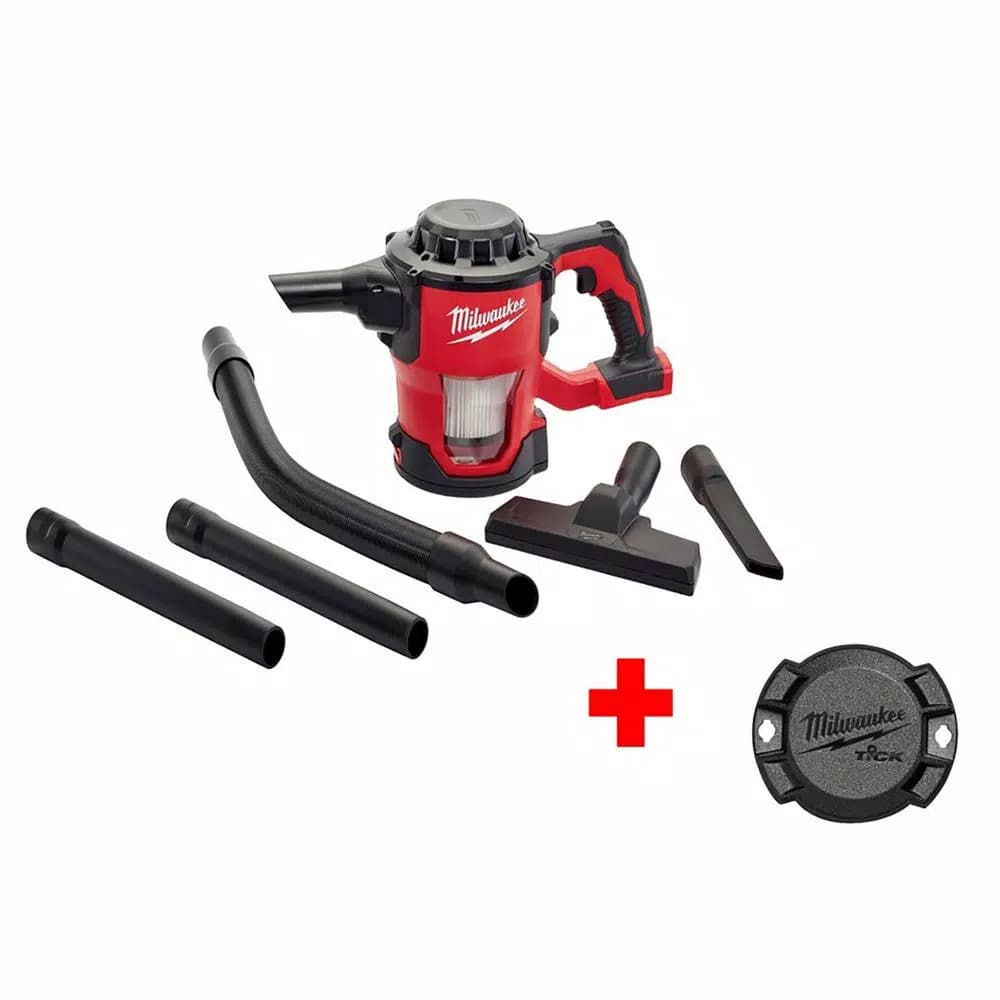 Milwaukee M18 18V Cordless Lithium-Ion Compact Vacuum with ONE-KEY Tick Tool and Equipment Tracker