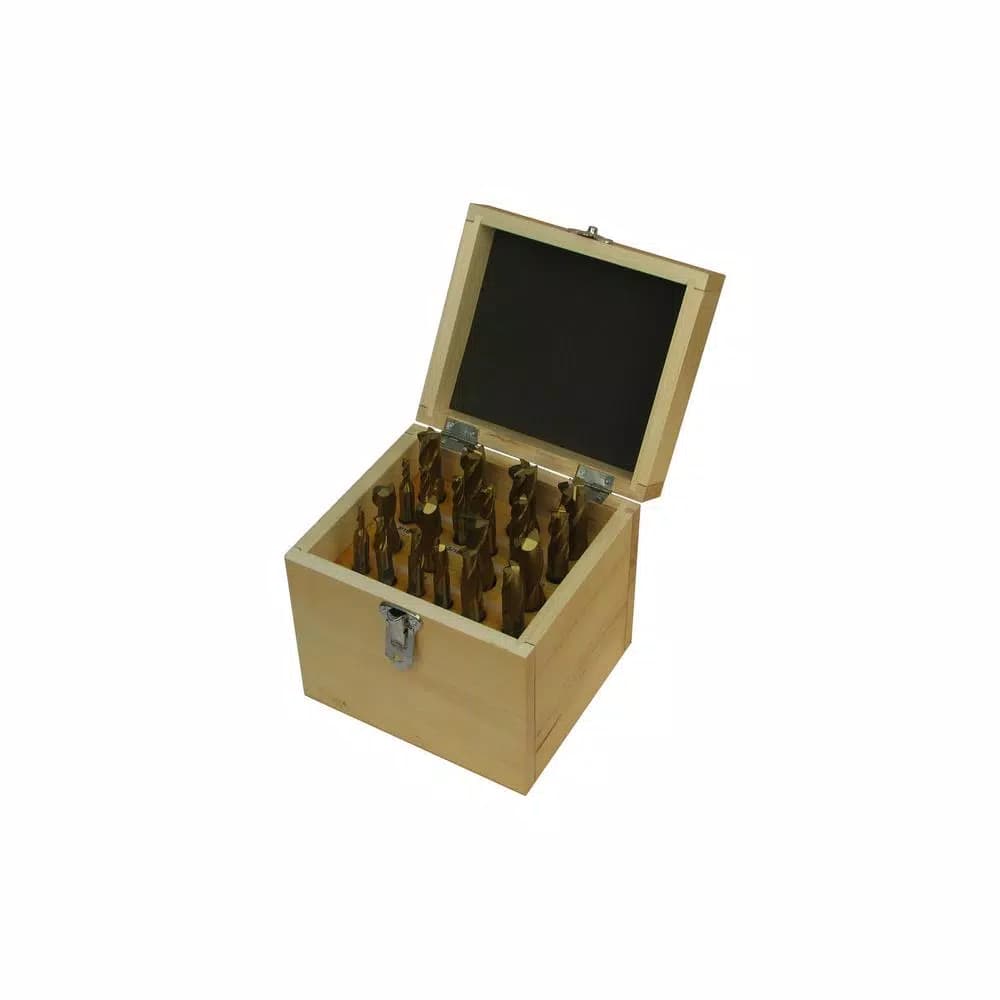 JET 20-Piece TiN Coated Double End Mill Set, Square End Type