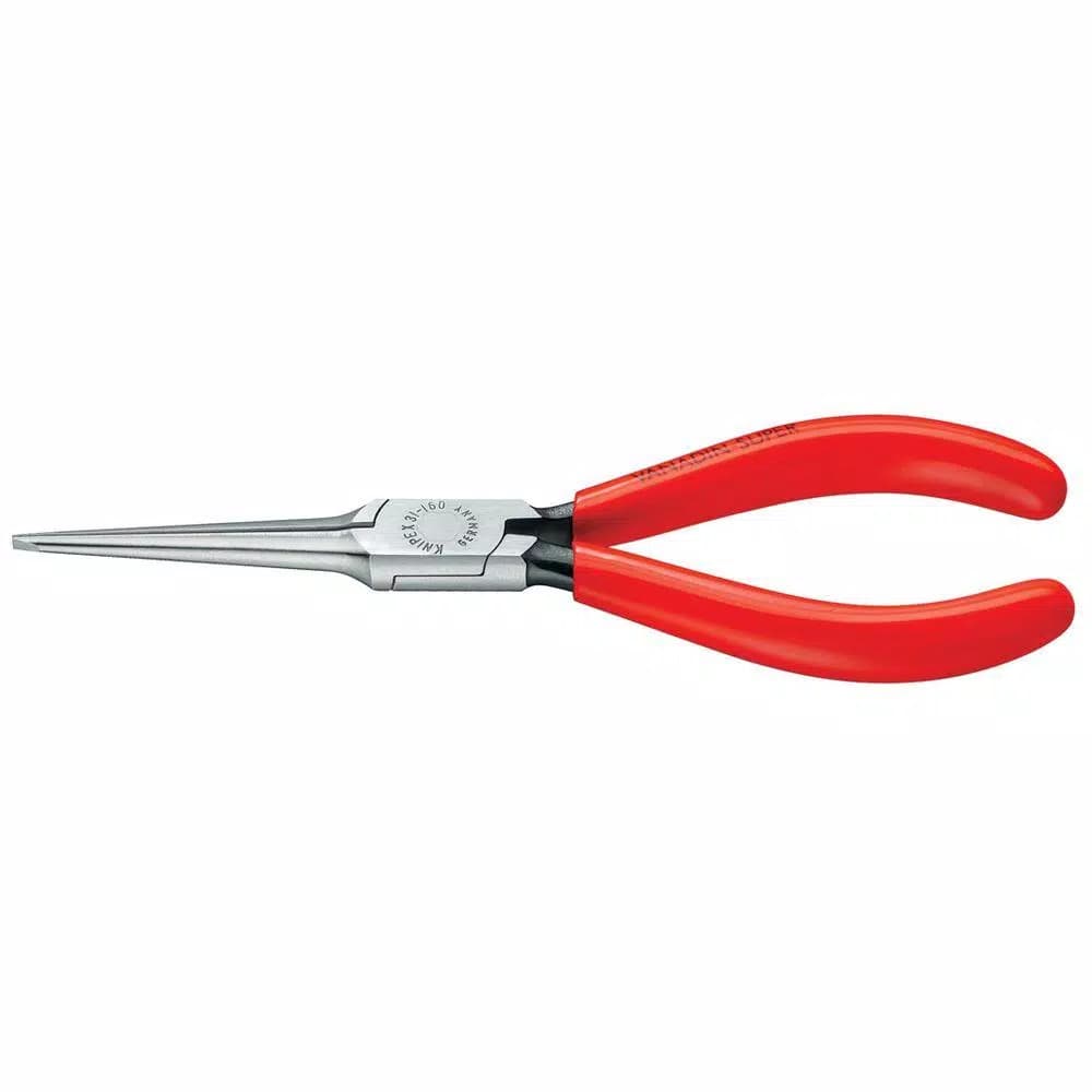 KNIPEX 6 in. Long Nose Pliers, Precision Chrome Vanadium Steel Hand Tool