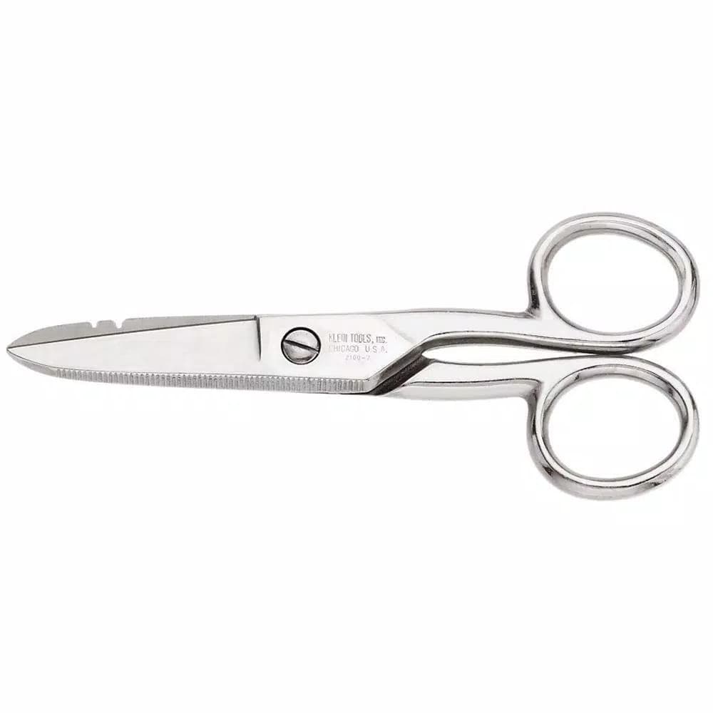 Klein Tools Electrician's Scissors with Wire Stripping Notches