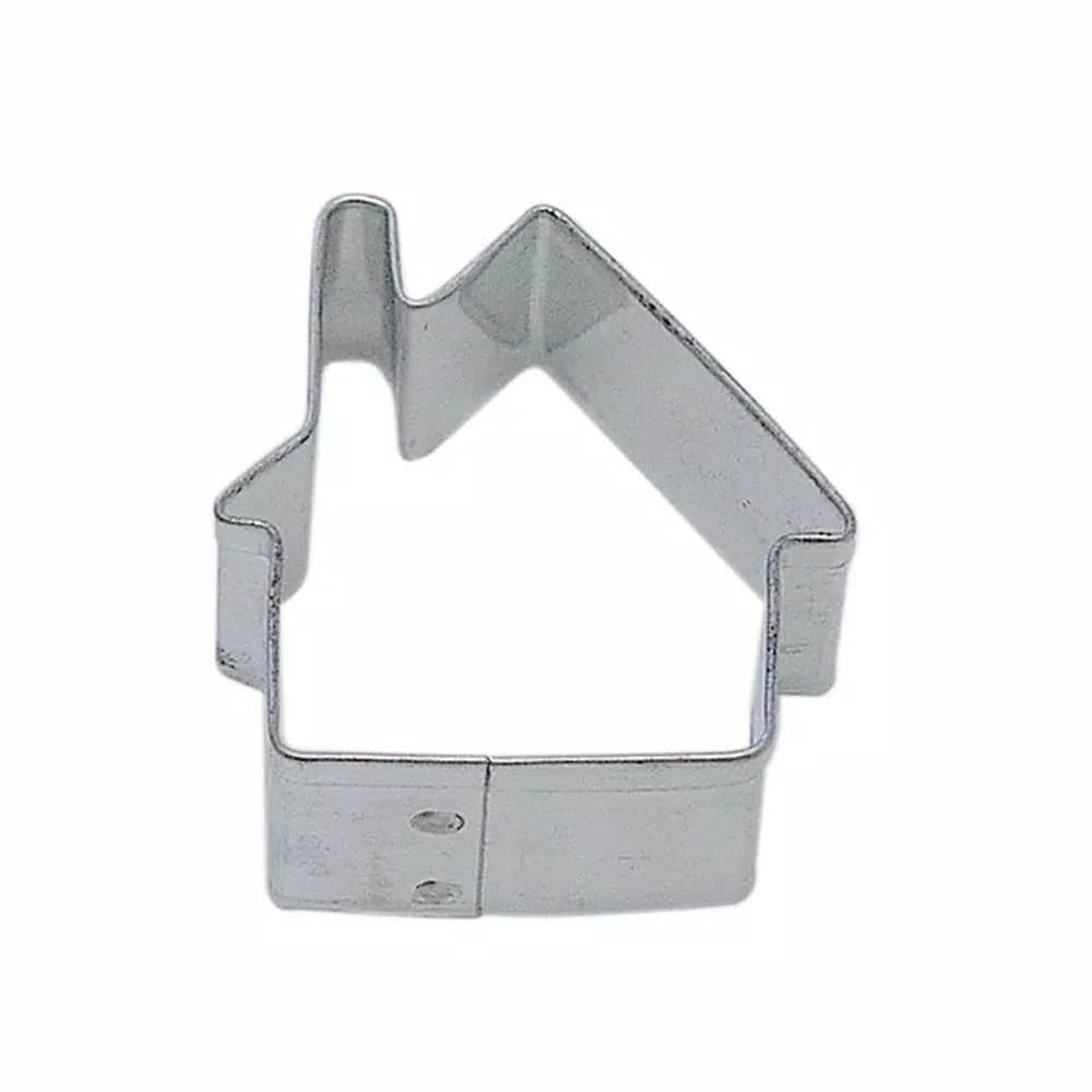 CybrTrayd-R&M 12-Piece Mini Gingerbread House Tinplate Steel Cookie Cutter Set with Recipe
