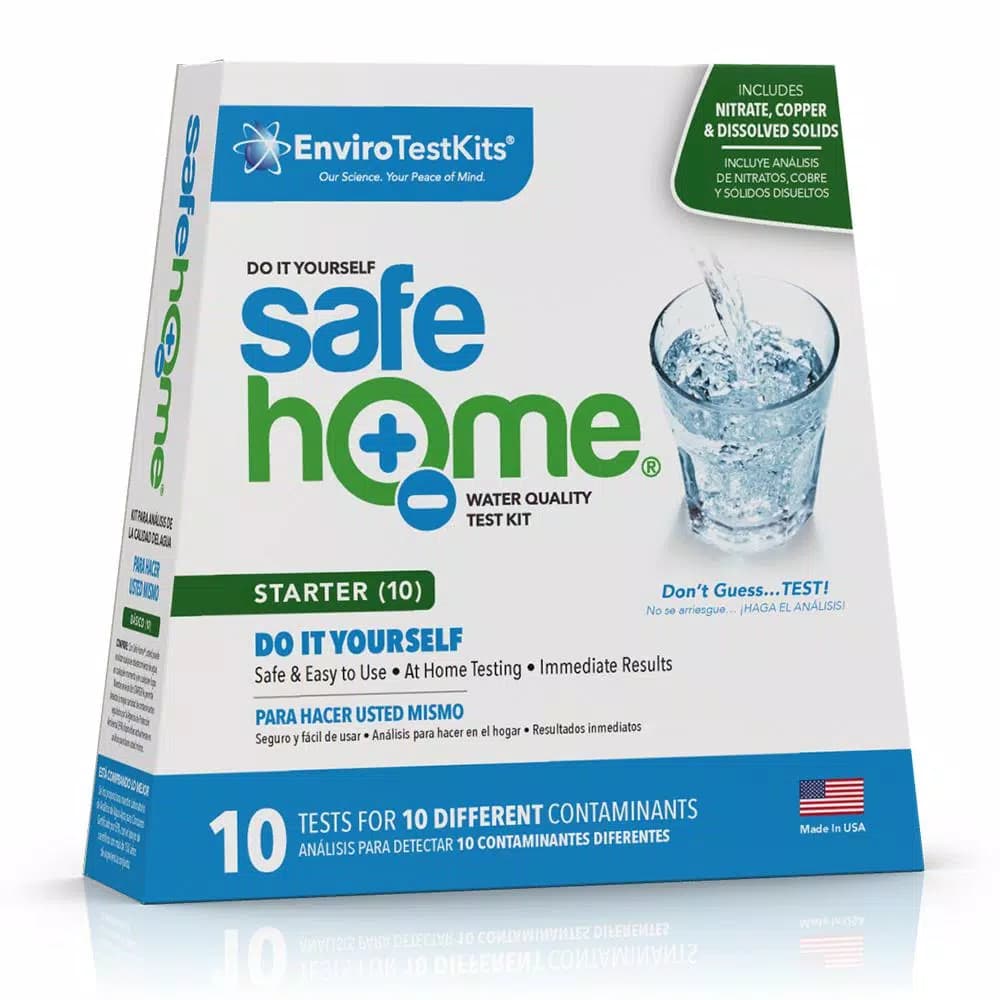Safe Home Starter 10 Drinking Water Test Kit - 10-in-1 Water Quality Testing Kit
