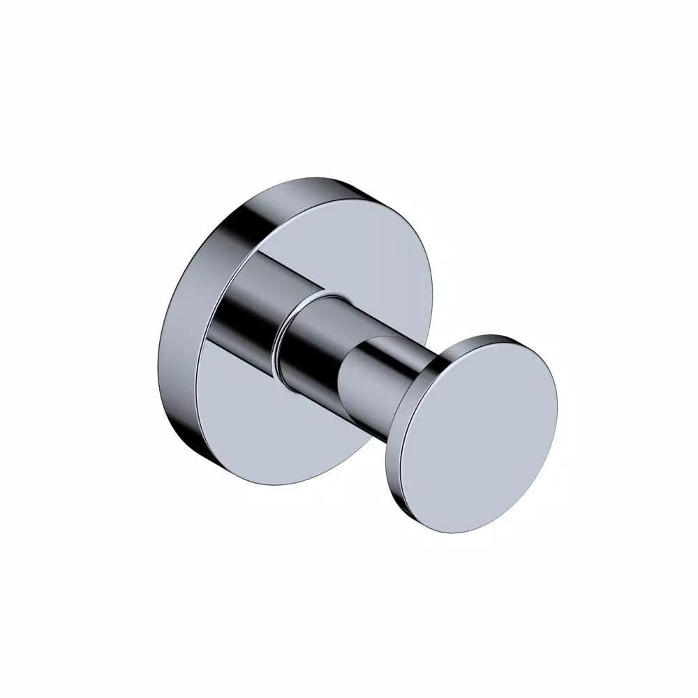 WS Bath Collections Norm Single Robe Hook - Polished Chrome - Solid Brass