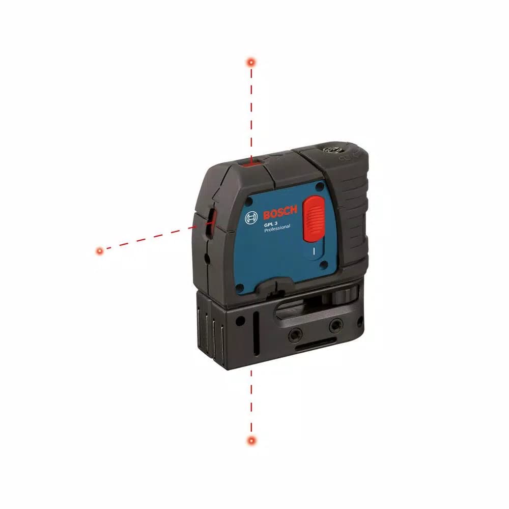Bosch 100 ft. Self-Leveling 3-Point Laser Level with Mounting Strap and Belt Pouch