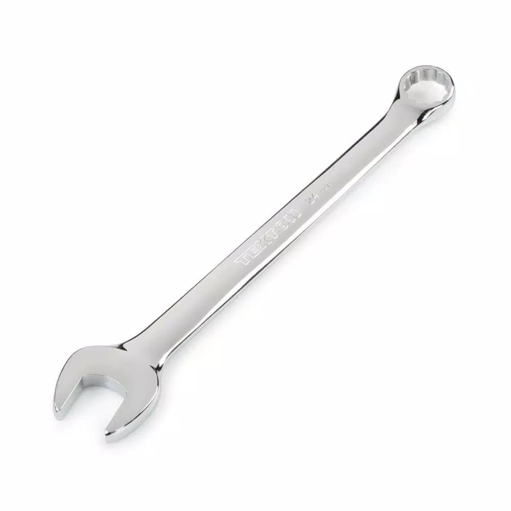 TEKTON 24 mm Combination Wrench, 12-Point Box End, Chrome Vanadium Steel