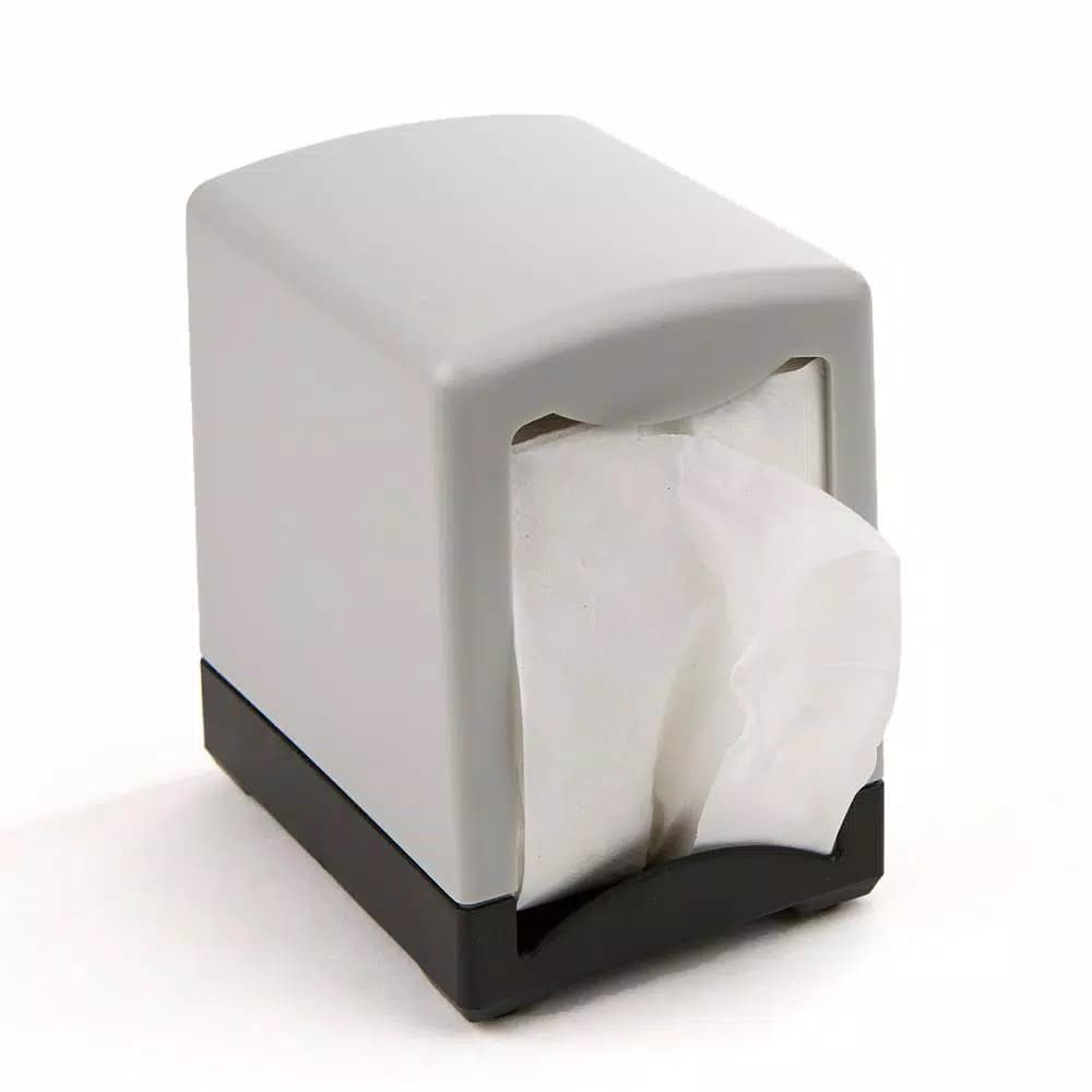 Mind Reader Black 7 in. Interfold Tabletop Napkin Dispenser, 2-Pack