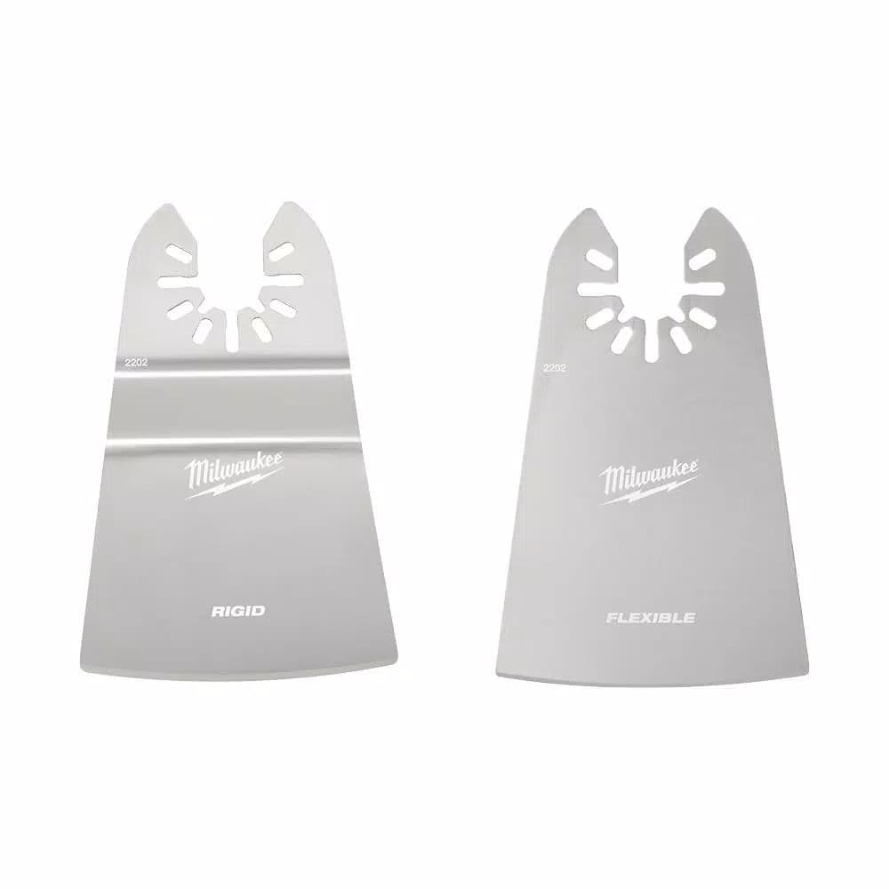 Milwaukee OPEN-LOK 2-Piece Stainless Steel Scraper Blade Kit for Oscillating Multi-Tools
