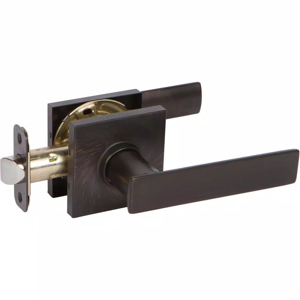 Delaney HK Series Contemporary Tuscany Bronze Straight Passage Door Lever