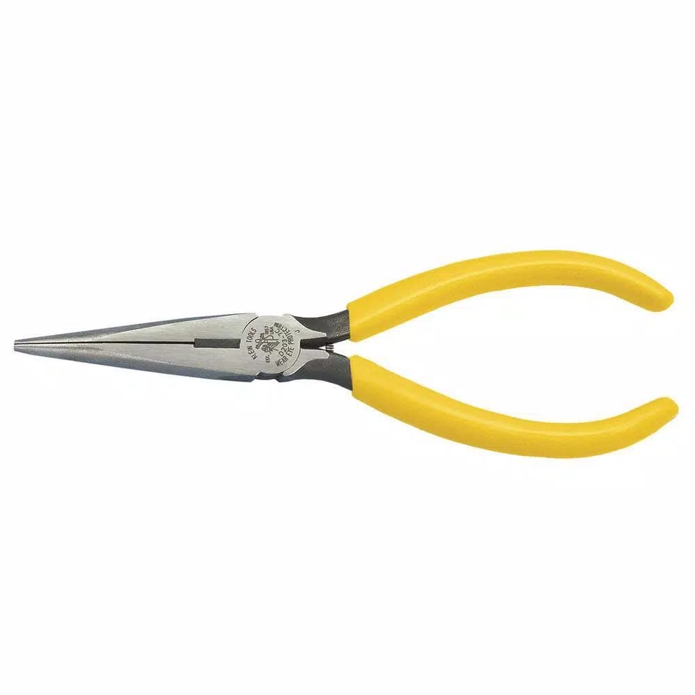 Klein Tools 7 in. Long Nose Side Cutting Pliers with Spring Action