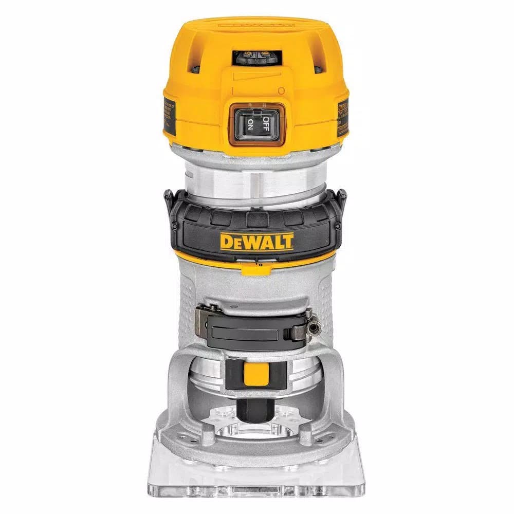 DEWALT 1.25 HP 7 Amp Variable Speed Compact Corded Router with Dual LEDs