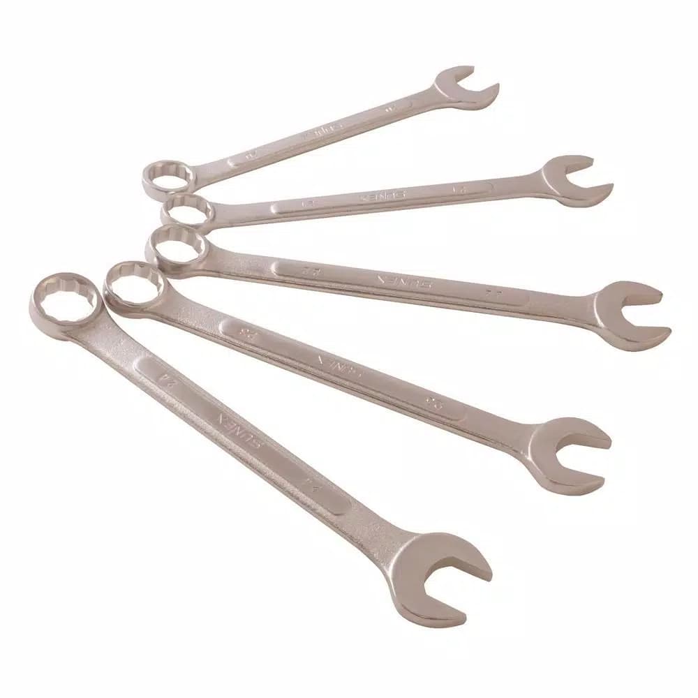 SUNEX TOOLS Metric Combination Wrench Set, 5-Piece, Raised Panel, Dropped Alloy Steel