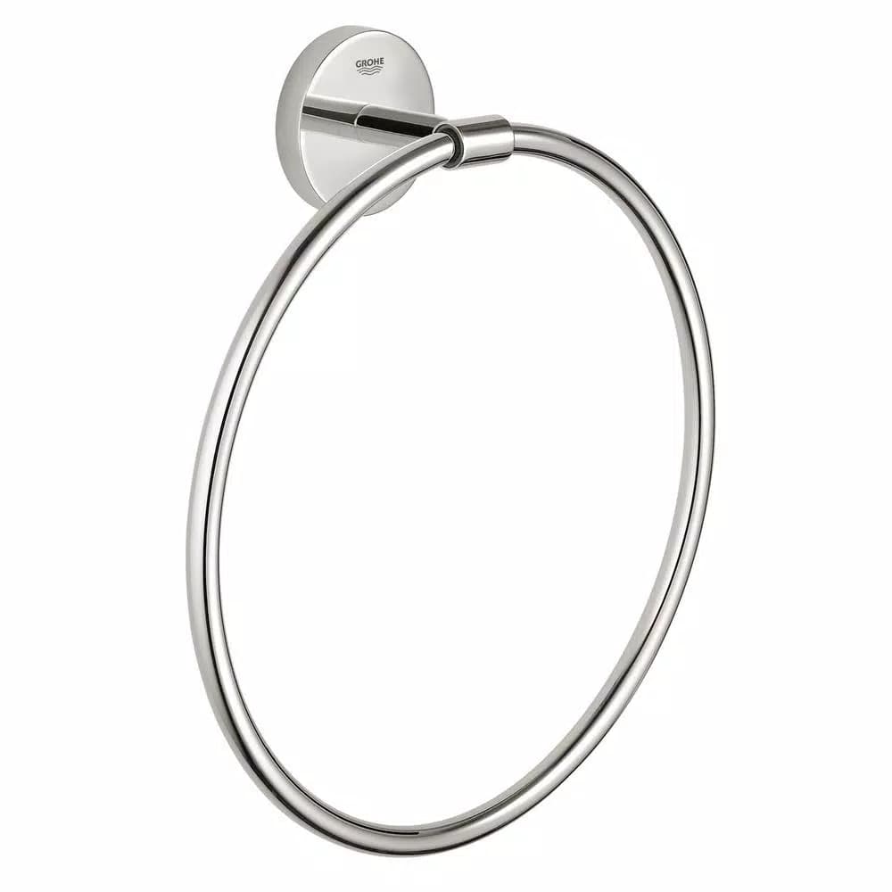 GROHE BauCosmopolitan Towel Ring - StarLight Chrome - 180 mm