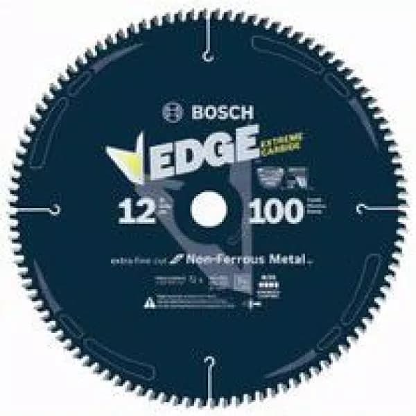 Bosch 12 in. 100 Tooth Edge Non-Ferrous Metal-Cutting Circular Saw Blade