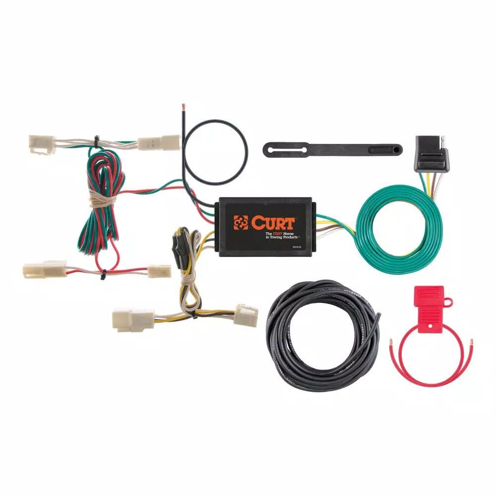 CURT Custom Vehicle-Trailer Wiring Harness for Lexus RX330 & RX350, 4-Way Flat T-Connector