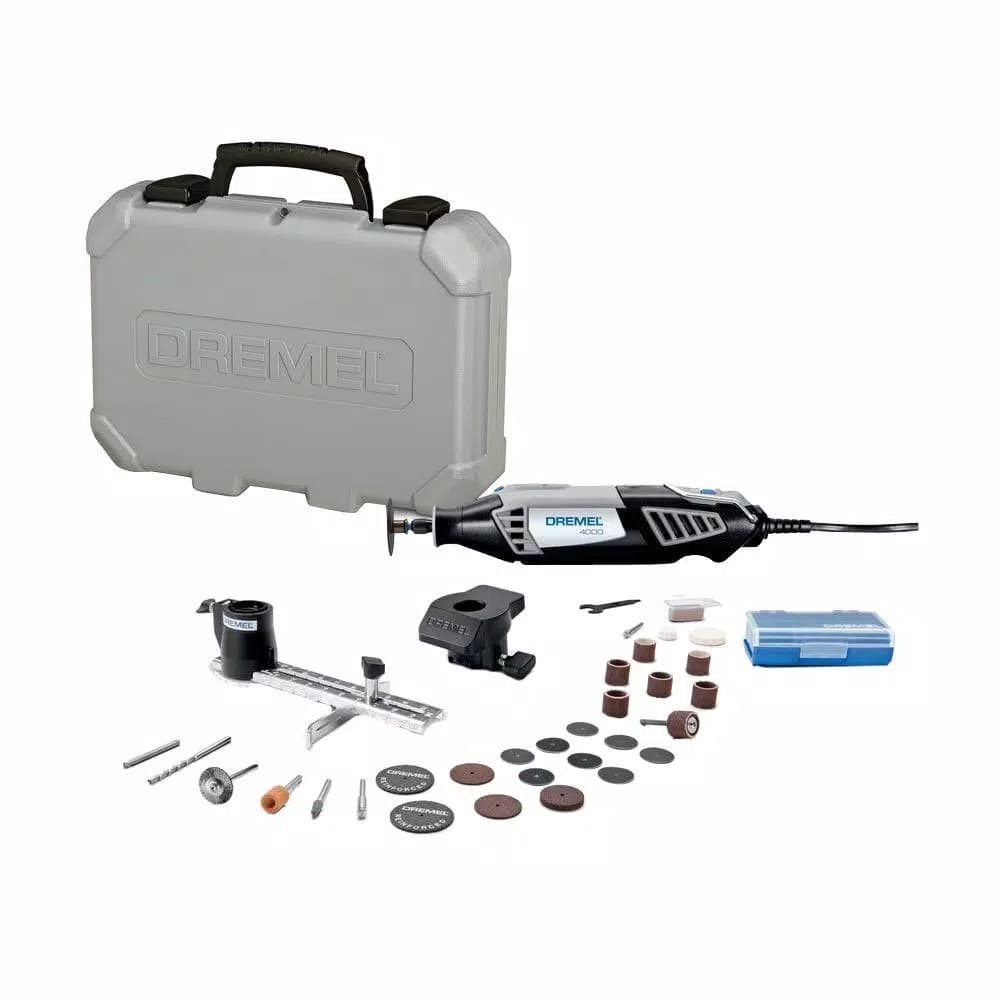 Dremel 4000 Series 1.6 Amp Variable Speed Corded Rotary Tool Kit with 30 Accessories and 2 Attachments