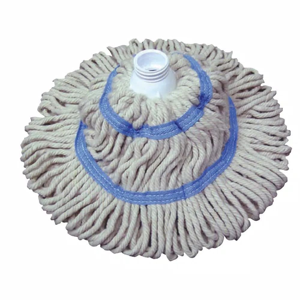 Quickie Twist Mop Head Refill with Built-in Scrubber, Cotton Blend, Fits Models 035-4 and 036M-4