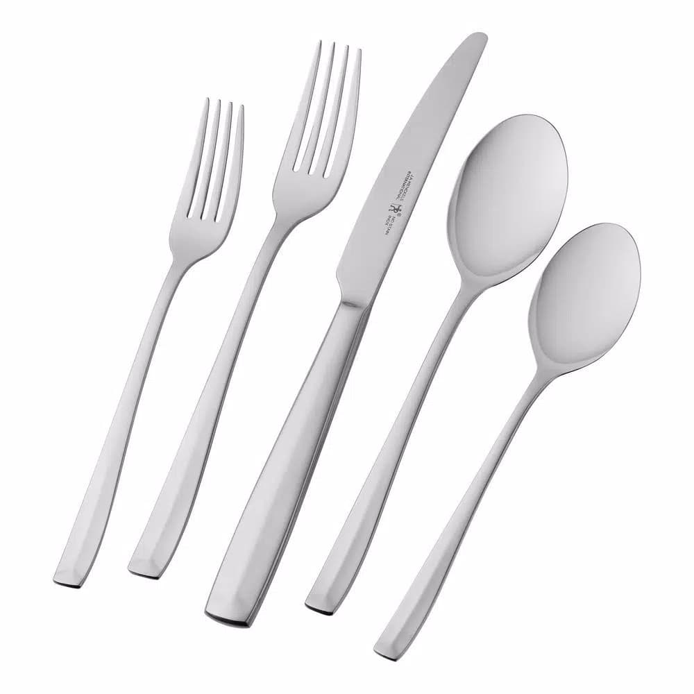 J.A. HENCKELS INTERNATIONAL Henckels International Lani 65-Piece 18/10 Stainless Steel Flatware Set, Service for 12
