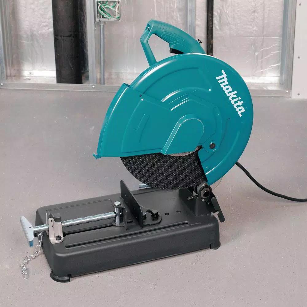 Makita 14 in. Cut-Off Saw, 15 Amp, 3800 rpm, LW1401 Metal Cutting Chop Saw